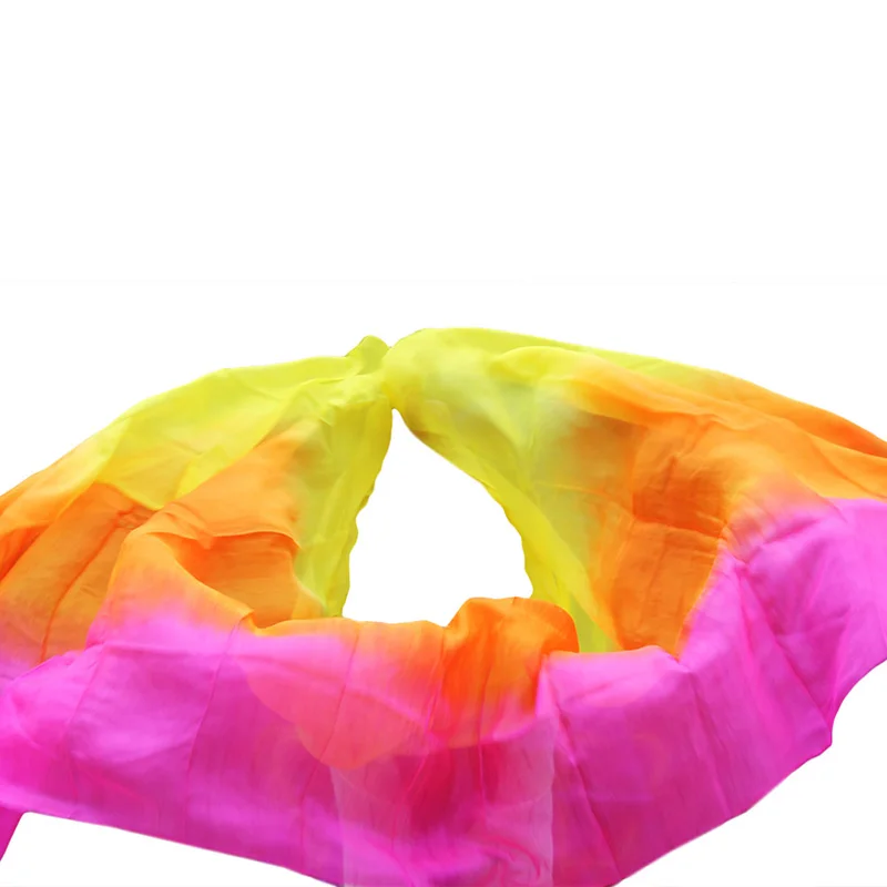 New style Belly dance veils 100% silk veils handmade gradual color veils can be customized