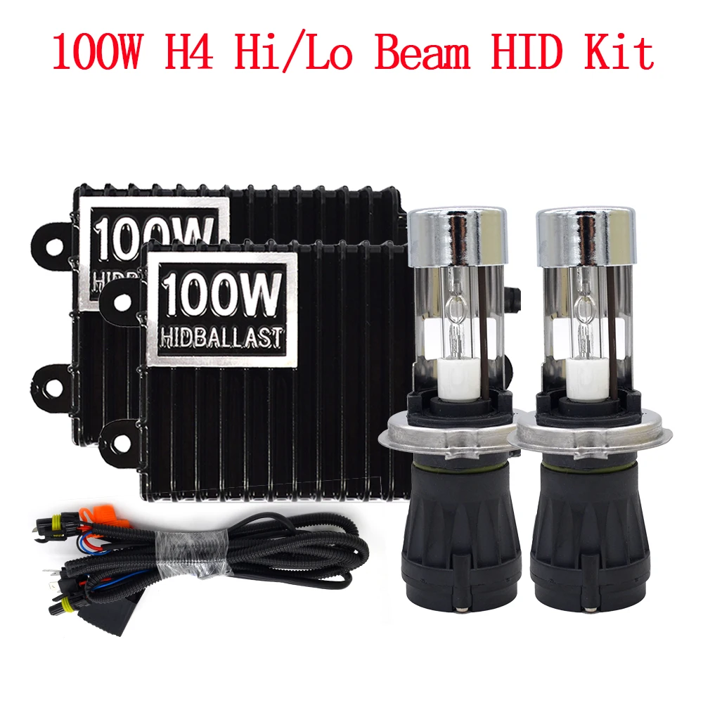 100W H4 HID Kit