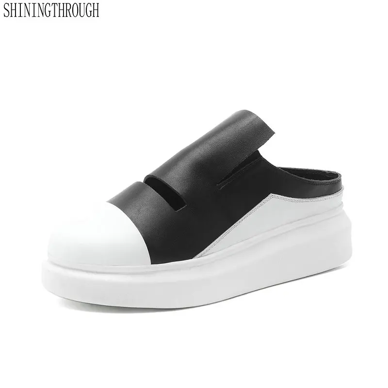 

Ladies slippers Fashion genuine leather Women Flats Casual Leather Ballet Flats Shoes Woman Prom Platforms Flats Shoes