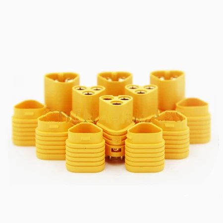 AMASS MT60 Banana Plug Lithium Battery Three Core Adapter Female Male Connector for RC UAV Drone Aircraft DIY Spare Parts AMASS MT60 Banana Plug Lithium Battery Three Core Adapter Female Male Connector for RC UAV Drone Aircraft DIY Spare Parts