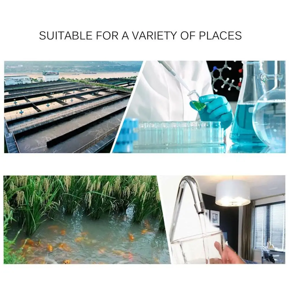 

4 Digit Digital PH Temperature Meter High Accuracy ±0.05PH Waterproof Portable Handheld Water Quality Tester for Aquarium