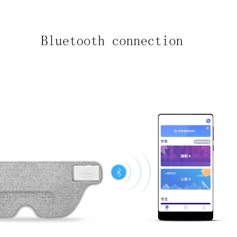 Xiaomi Mijia Air Brain Wave ночная маска для глаз Рабочий Ланч брейк сон в путешествиях Bluetooth подключение Интеллектуальное обнаружение сна