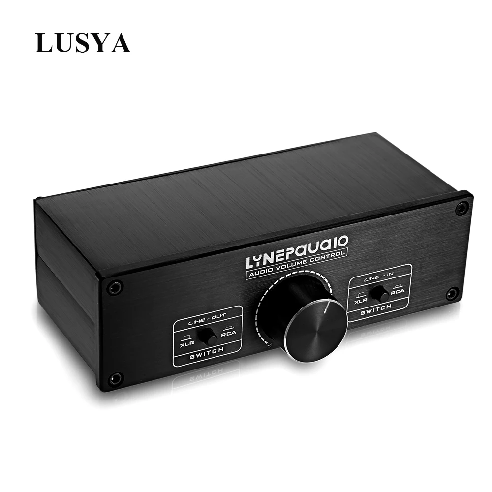 

Lusya 2 Input 2 Output Lossless Audio Signal Switcher Fully balanced passive preamplifier active speaker volume adjustment T0738