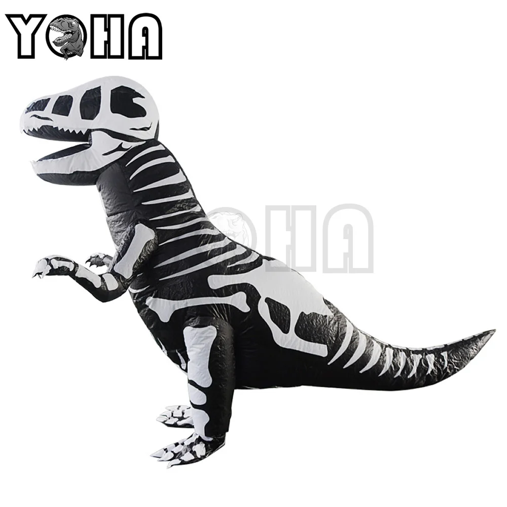 Хэллоуин вечерние взрослые T REX Костюм Парк Юрского периода Blowup динозавр Косплей