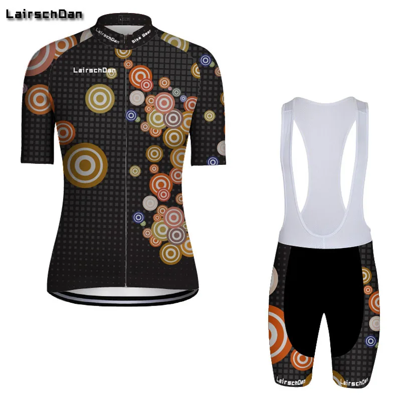 LairschDan Велоспорт Джерси Женский комплект летней одежды велосипед Pro командный комплект Забавный трикотаж велосипедные брюки велосипедная Одежда для девочек