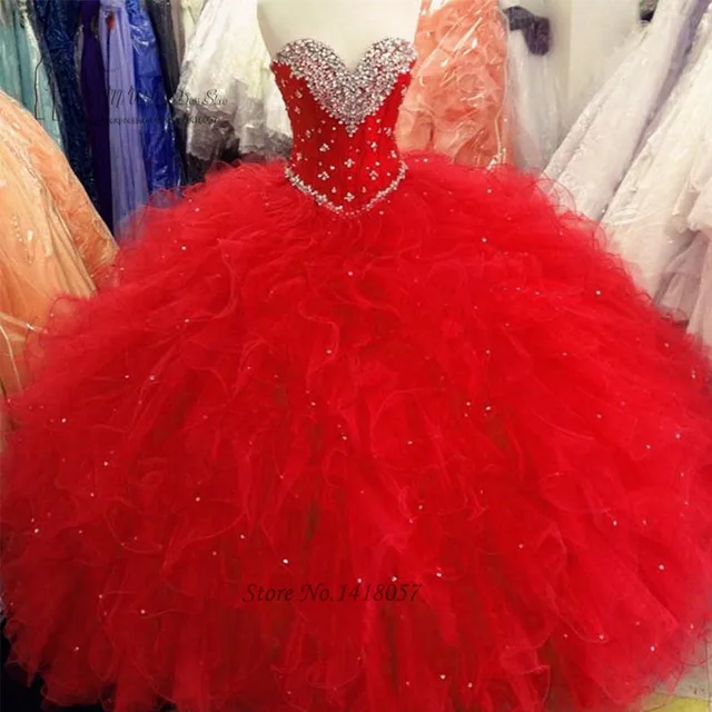 15 anos dress red