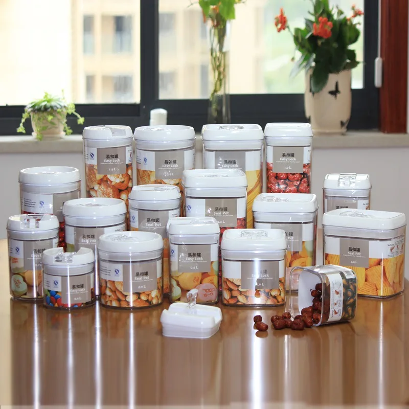 Strong Heavy Duty Plastic BPA Free easy lock with lid food