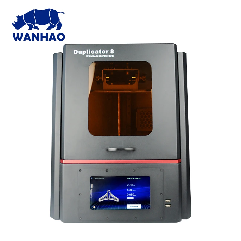 WANHAO D8 DLP ювелирные изделия стоматологический 3d принтер WANHAO Дубликатор 8 смолы ЖК 3d принтер машина сенсорный экран с wifi