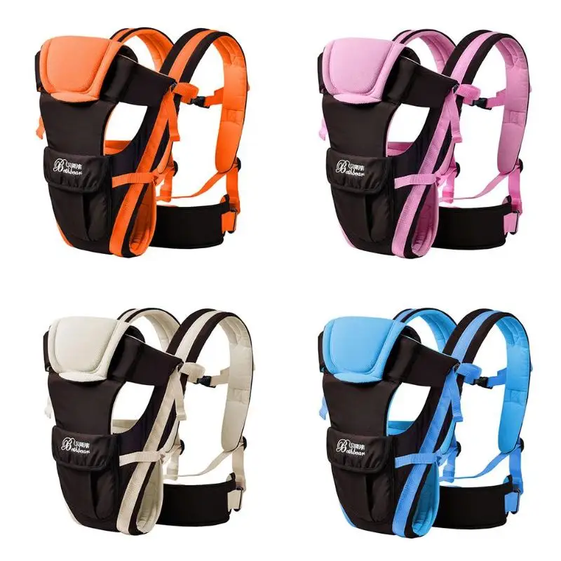 Для детей возрастом до 2 лет дышащий фронтальная кенгуру Регулируемый младенцы слинг рюкзак-кенгуру 4 стиля для Max 16 кг для