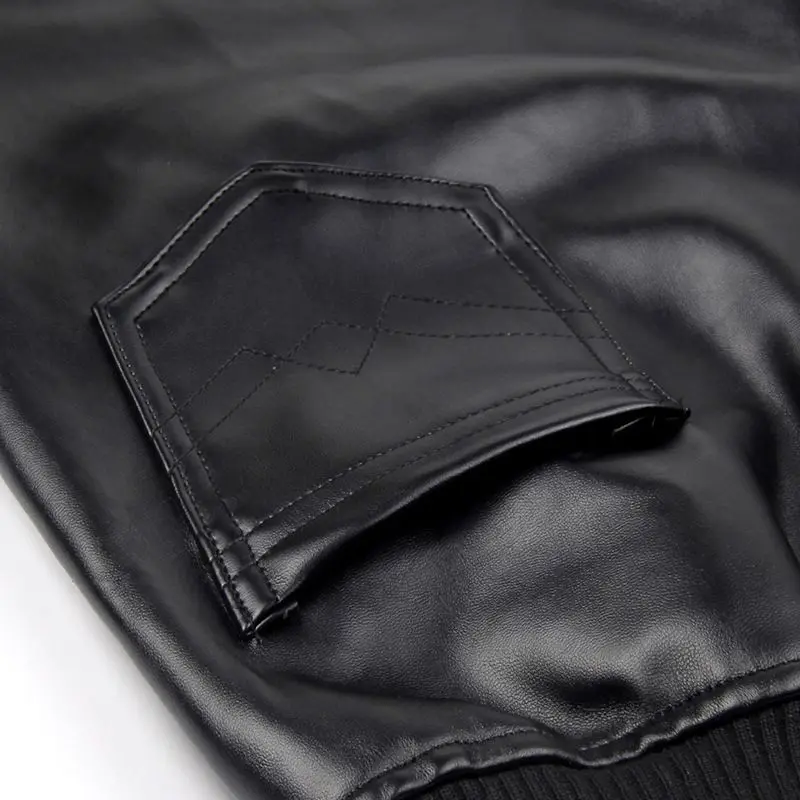 Trousers Black G091003 Wide Pu 01 Leather Punk Joggers Windproof Fashion Leg Pants Faux 2017 Pant Women's Motorcycle 0Pf14qgwx