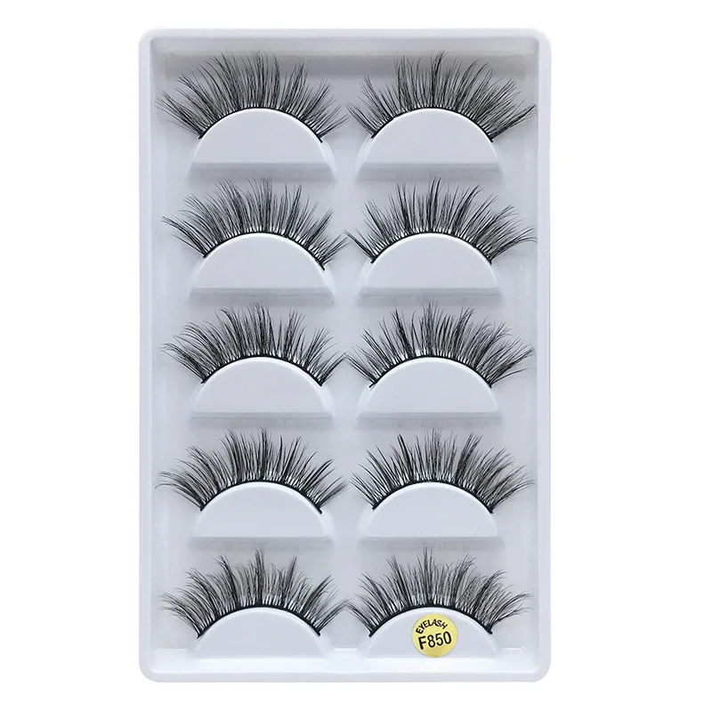Conjunto de Cílios Feitos à Mão Quente Vison Natural Longo 3d Cílios Caixas Falsos Maquiagem Falso Chicote Atacado Dhl 50 17 cílios falsos feitos à mão maquiagem falso chicote atacado