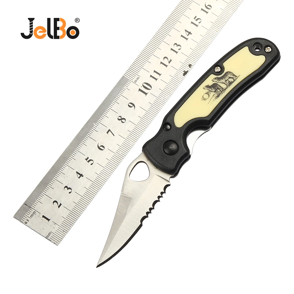 JelBo портативный нож Мини Фруктовый нож открытый многофункциональный карманный нож Кемпинг Охота Инструменты выживания складной нож лезвие