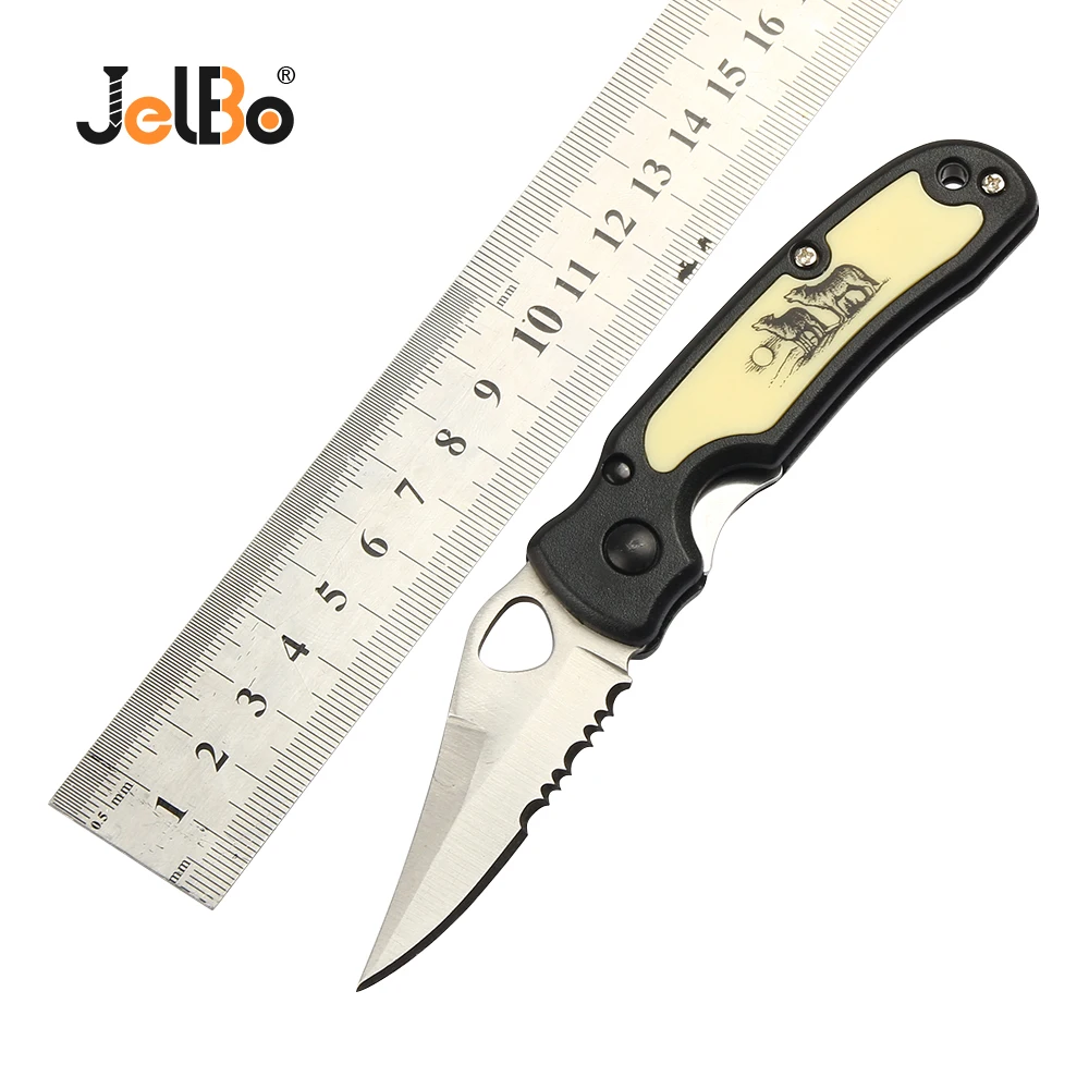 

JelBo Portable Knife Mini Fruit Knife Outdoor Multifunctional Pocket Knife Camping Hunting Survival Tools Folding Knife Blade