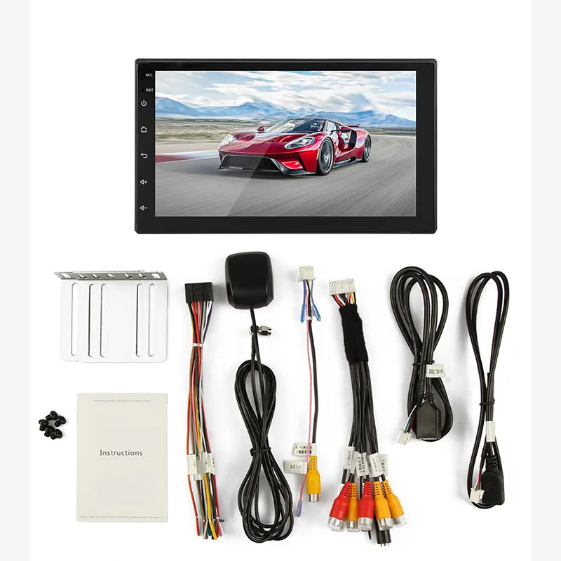 

4 Cortex 7 inch Screen Car MP5 Multimedia Player Radio FM USB Auto Bluetooth Stereo Player With Rear View Camera SWC Function