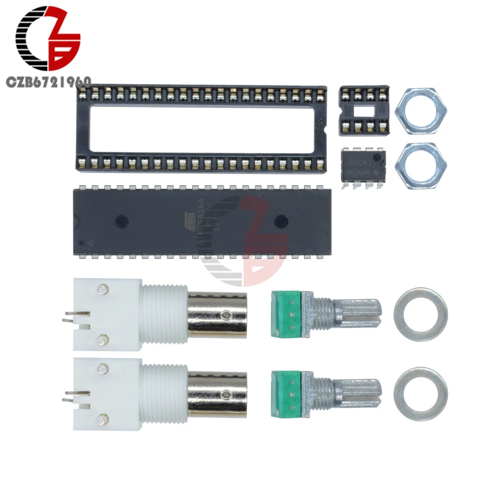 AVR DDS генератор сигналов модуль DIY наборы функция генератор синуса квадратный пилообразный треугольник волновой частоты Регулируемый ЖК-дисплей