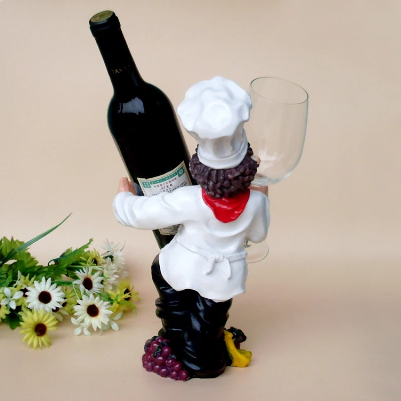 Resin-Chief-Style-Wine-Champagne-Bottle-Goblet-Rack-Holder-Home-Decoration-White-Black_1_800x800