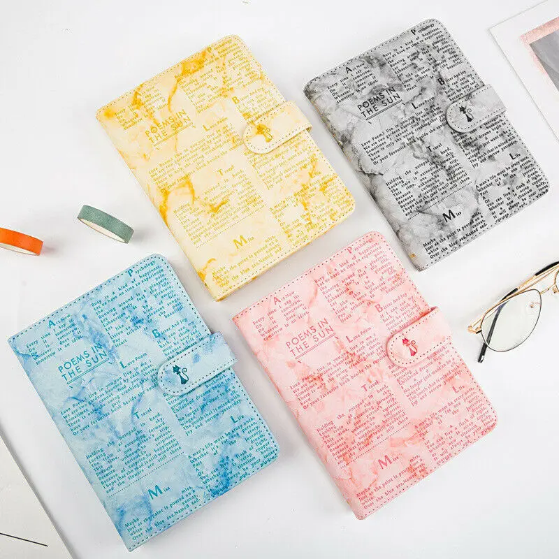 

Retro Stationery Leather Handbook Cartoon Color Illustration Cute Diary Notebook
