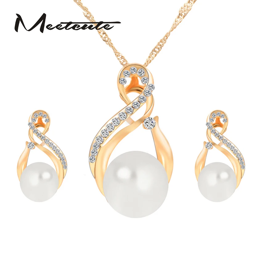 Meetcut Luxury 2 Type Costume Sets Of Jewelry Sets Rhinestone Imitation
