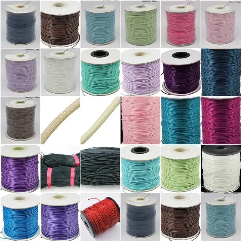 

200Yards Korean Waxed Cord String Thread 1.5mm cord for craft decorative rope pathwork accessories bead roll hand tablet DIY