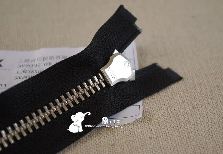 60 см ~ 80 8 # YKK ярко серебряная длинная часть односторонней большой металлической