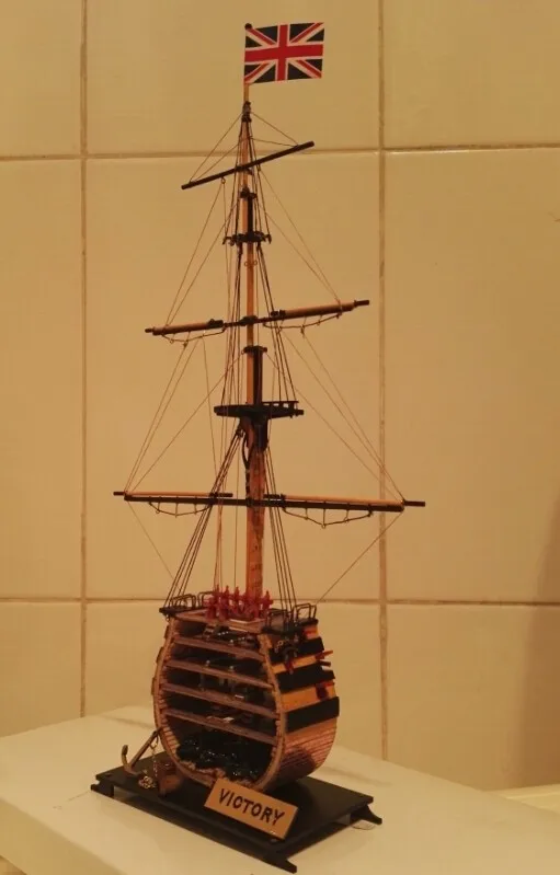 Масштаб 1/200 британский классический древний мини-секционный корабль модель 1778 HMS военный корабль победой деревянная модель включает латунный апгрейд