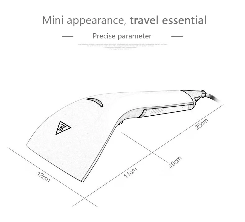 Портативный ручной отпариватель одежды для дома путешествия электрическая одежда Паровая щетка Чистка паровой Утюг 220 В
