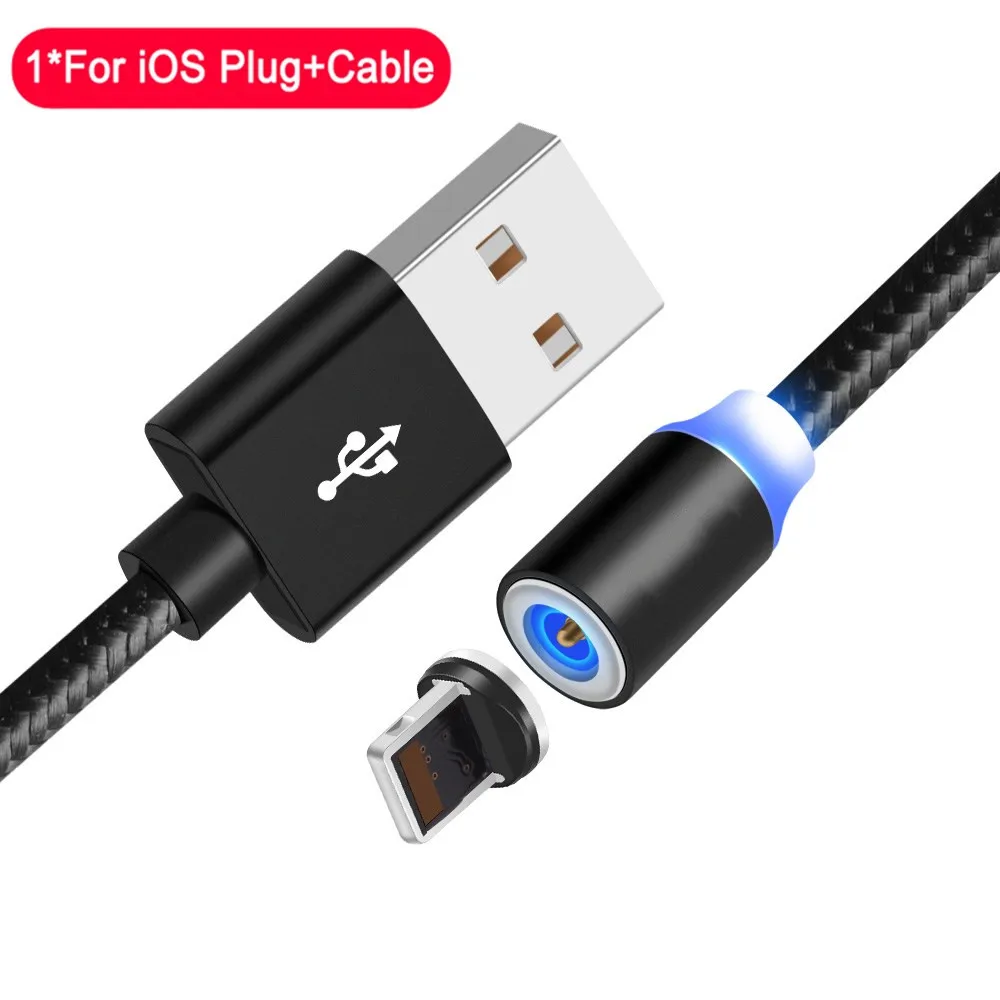 Магнитный usb-кабель для iPhone XS Max X 8 7 6 s Plus iPad Pro, кабель для быстрой зарядки samsung, Xiaomi, huawei, кабели для мобильных телефонов