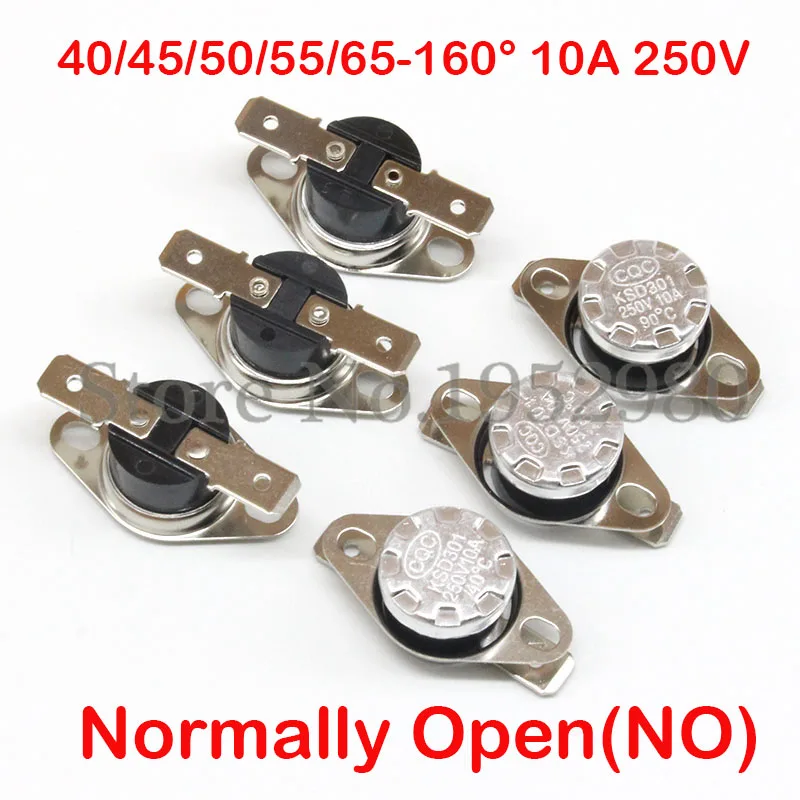 Normal Open 1pcs KSD301 Temperature Controlled Switch Thermostat 55°C N.O