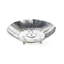 Складная Выдвижная корзина для приготовления пищи на пару сетчатая тарелка пища на пару корзина для овощей, пароварка, пароварка, кухонный инструмент для приготовления пищи