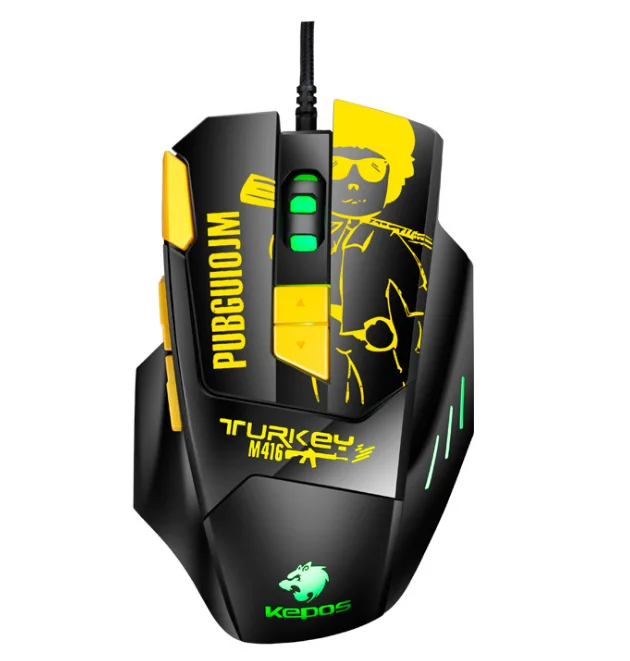 

RGB8 USB wired optical gaming mouse in net bar Playerunknown's Battlegrounds