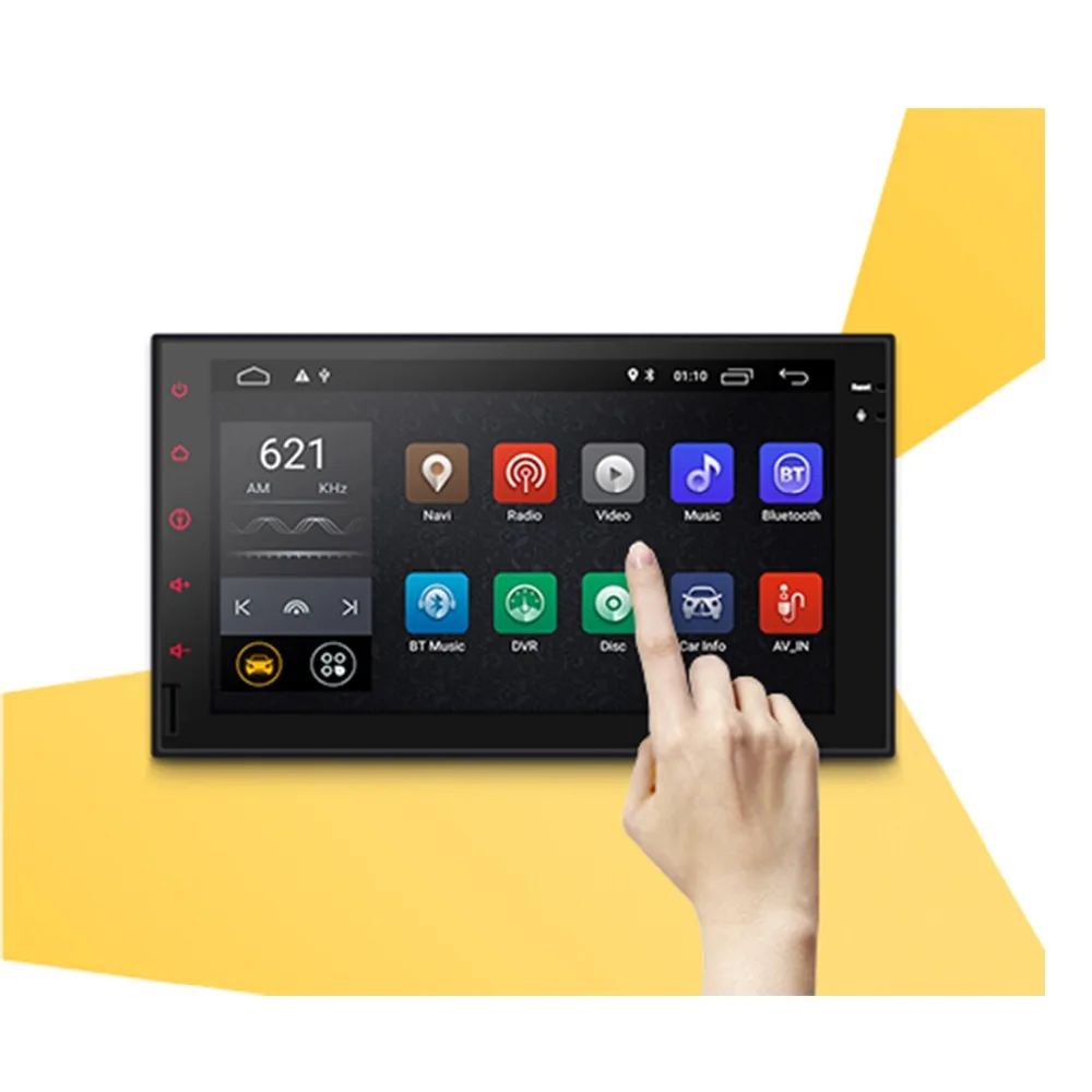 Excellent 2 din android 9.0 car radio tape recorder stereo For Universal 2din autoradio car dvd GPS Navigation Steering-Wheel Wifi Map 0