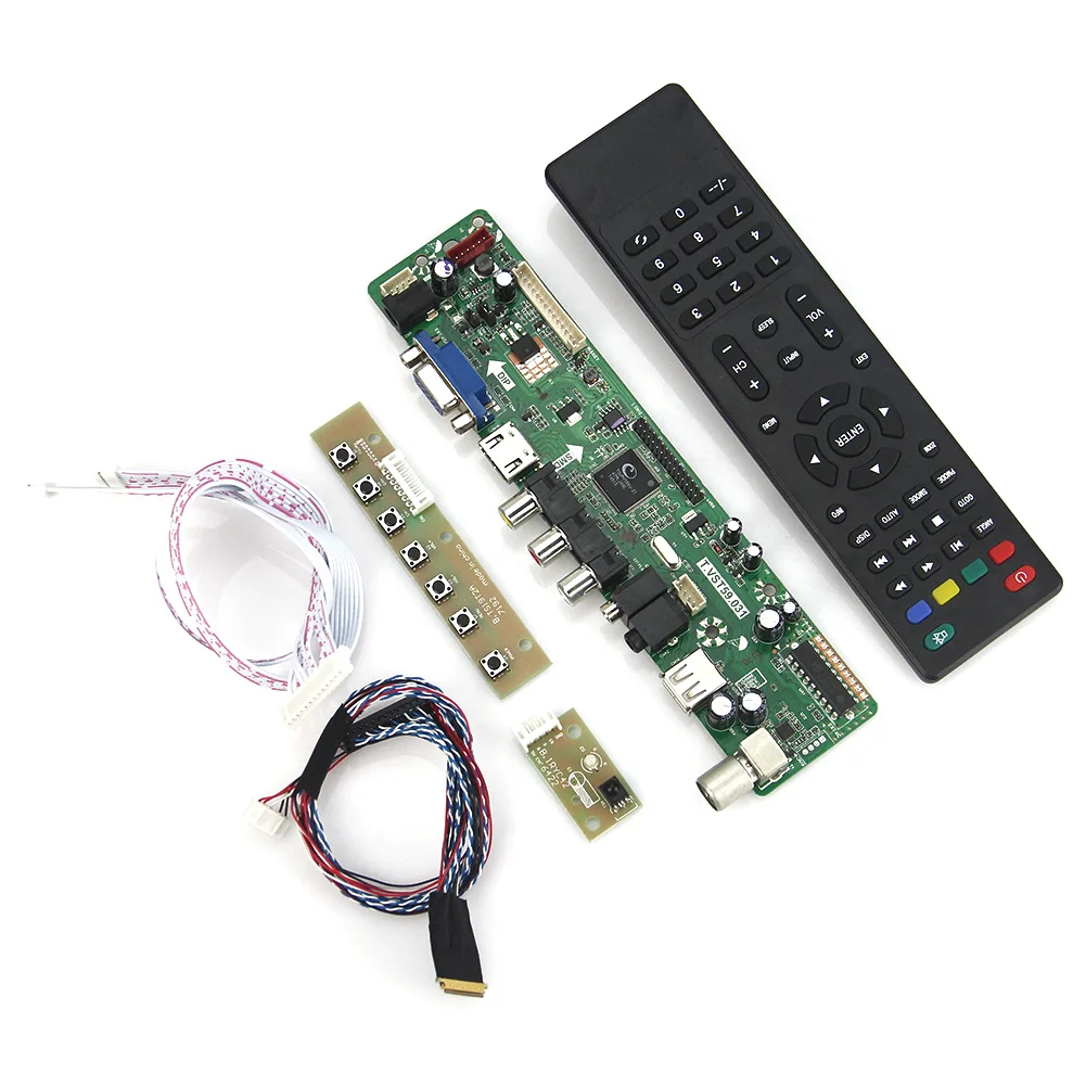 ТВ+ HDMI+ VGA+ CVBS+ USB) для HV056WX1-100 T. VST59.03 lcd/светодиодный контроллер драйвер плата LVDS повторное использование ноутбука 1280x800