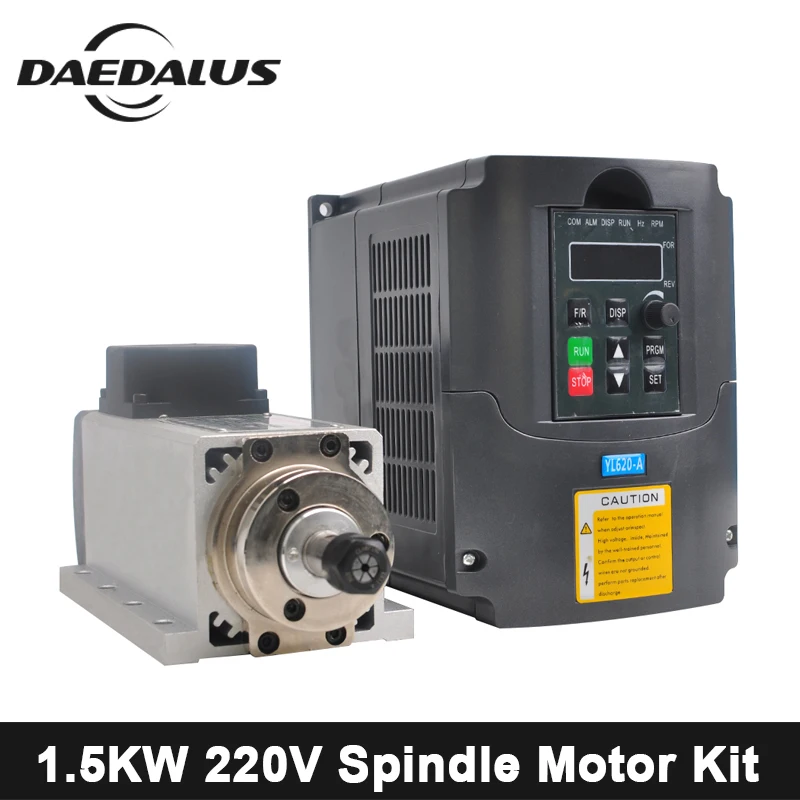 

1.5KW CNC Spindle Motor ER11 Air Cooled Spindle Router Machine Tools Spindle + 220V/110V FVD Inverter For CNC Engraving Machine