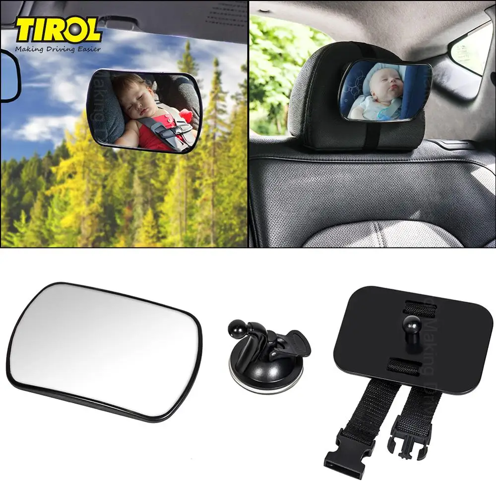 Tirol T25692P3 регулируемый 3 в 1 Автомобильное Детское зеркало 360 ° вращающийся широкий