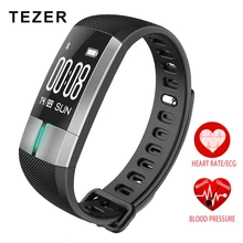 TEZER R20 ECG Real-time Blood pressure Heart Rate sport smart watch Fitness Bracelet intelligent with battery charger relogio