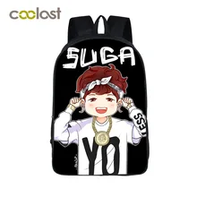 Corea del KPOP EXO BAP GOT7 BTS Bangtan niños Niñas Mochilas escolares Mujeres Mochila Portátil Bolsas Mochila para Adolescentes Hip Hop