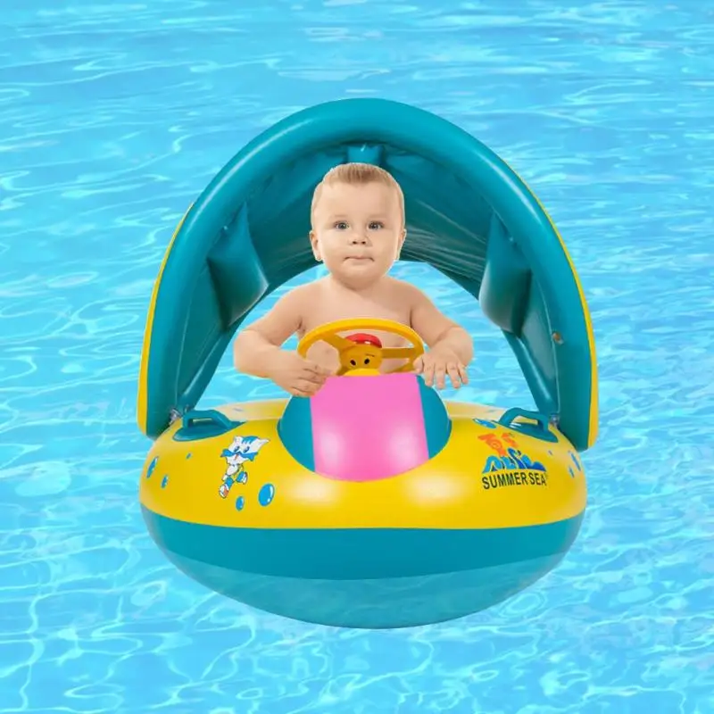 1 шт. ПВХ наружная Надувная Детская яхта с рулем летняя игрушка безопасности