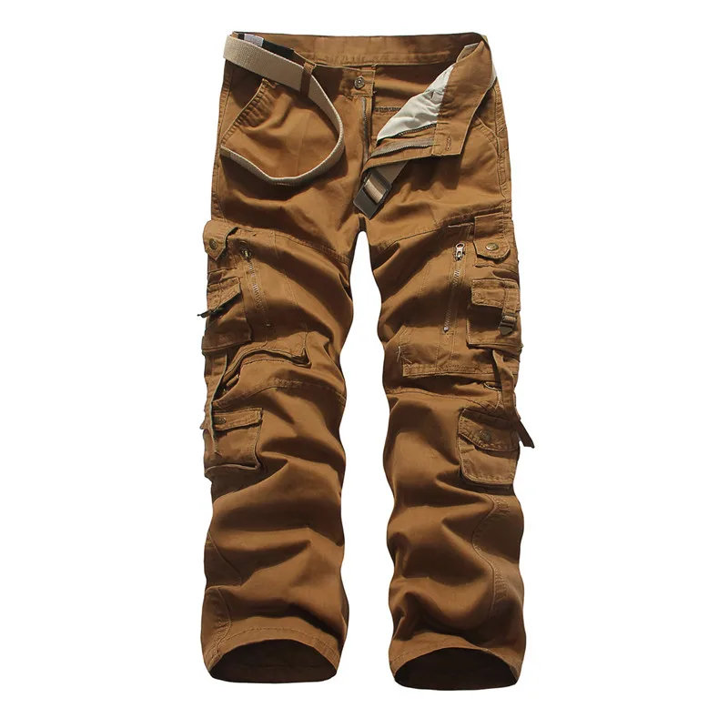 

Trousers high quality men's sports pants casual pants men's loose multi-pocket pants trousers men's cotton jogging pants 28-38