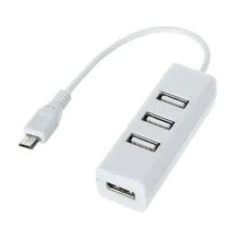 Спортивная видеокамера с разъемом Micro USB для 4-Порты и разъёмы USB 2,0 концентратор ж/OTG USB флэш накопитель для планшетного компьютера/телефона