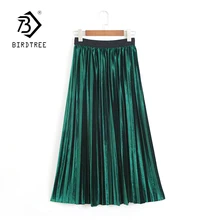 Новое поступление, женская повседневная юбка, 9 цветов, высокая талия, длина до середины икры, Женская свободная Модная элегантная юбка,, B87201F