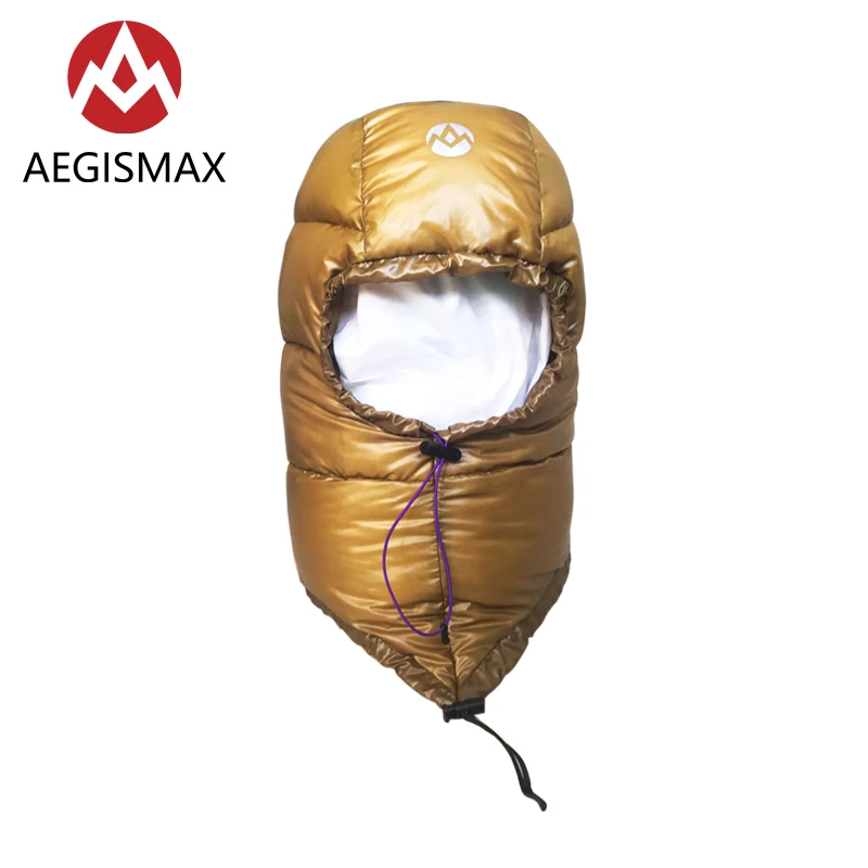 Ganso para Baixo Chapéu para Homens Acampamento ao ar Bolsa de Dormir Aegismax Mulher Livre Caminhadas Caps Capa Ultraleve Envelope Acessórios Winder 800fp 7 Aegismax 800fp ganso para baixo chapéu para