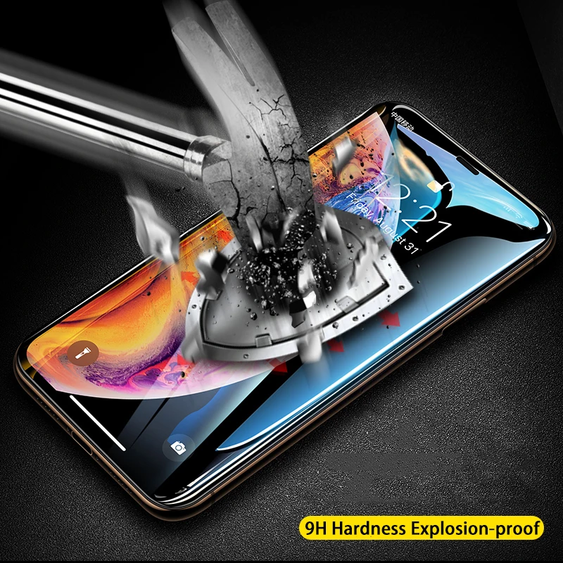 3D 0,3 мм протектор экрана закаленное стекло для iPhone Xs Max XR X S 6 6 S 7 8 Plus полное защитное стекло на iPone Xsmax защита