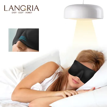 

10pcs LANGRIA 3D No Pressure Eye Mask for Sleep with Breathable Memory Foam with Adjustable Straps Blindfold Design for Adults