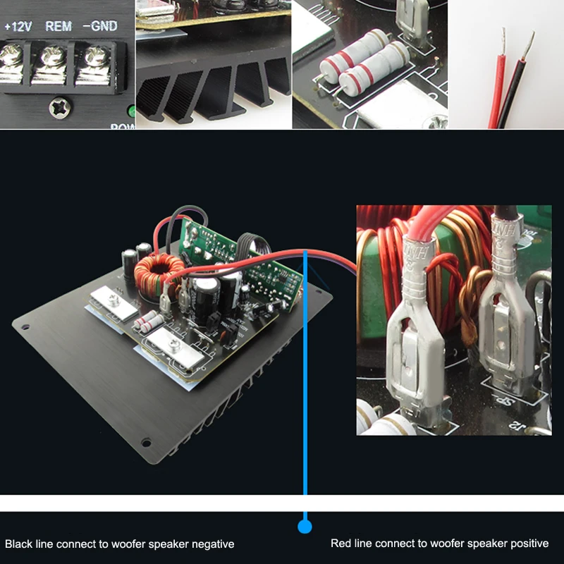 High-power car subwoofer power amplifier board