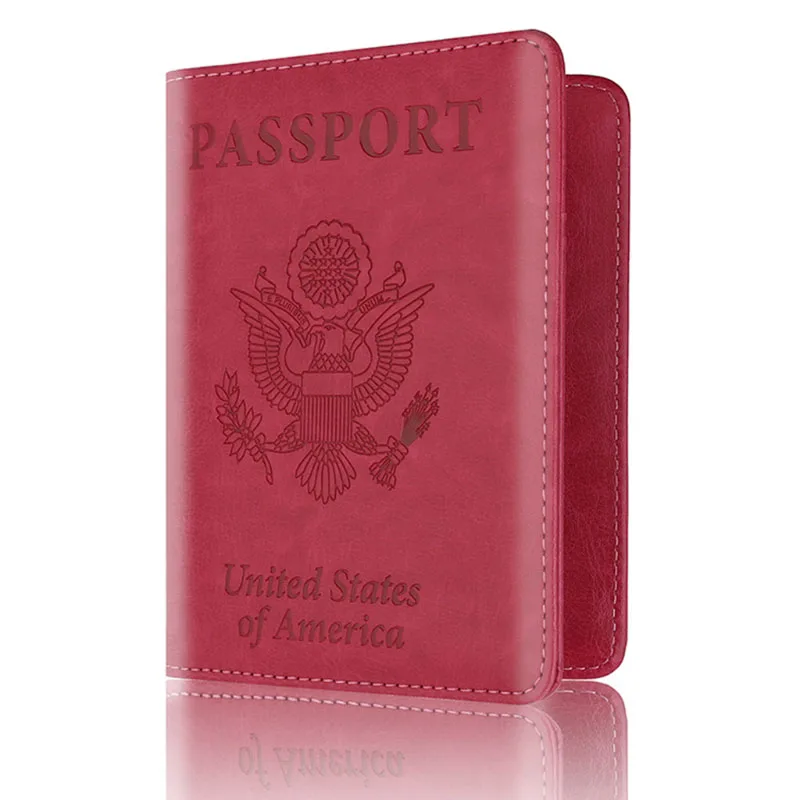 Дорожный Чехол для карт, органайзер, Обложка для паспорта, RFID Блокировка, кошелек, новинка - Цвет: Лаванда