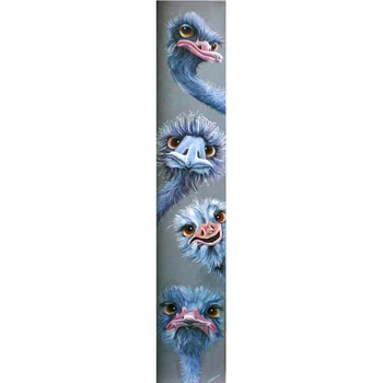 

New Diamond Painting 5D Full Square/Round Drill Animal Ostrich Daimond Rhinestone Embroidery Painting Cross Stitch Kit M608