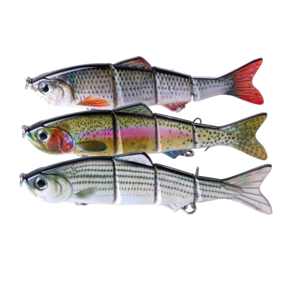 

HENGJIA 1pc Swimbait 4-Jointed 15cm/37g big Hard Bait Sinking Fishing Lure minnow Jerkbait