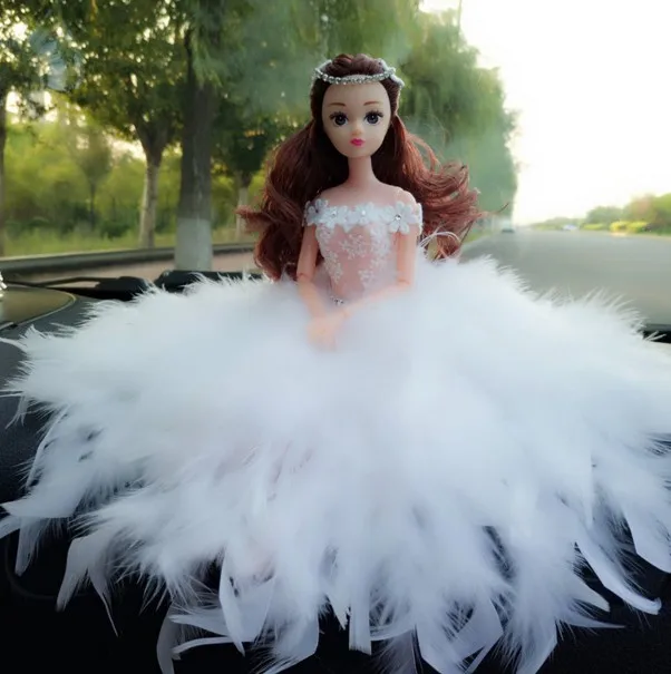 

Original Princess Dolls Queen Children Girls' Toys Birthday Christmas Gifts For Baby Girls' Dolls With Feather Wedding Dress