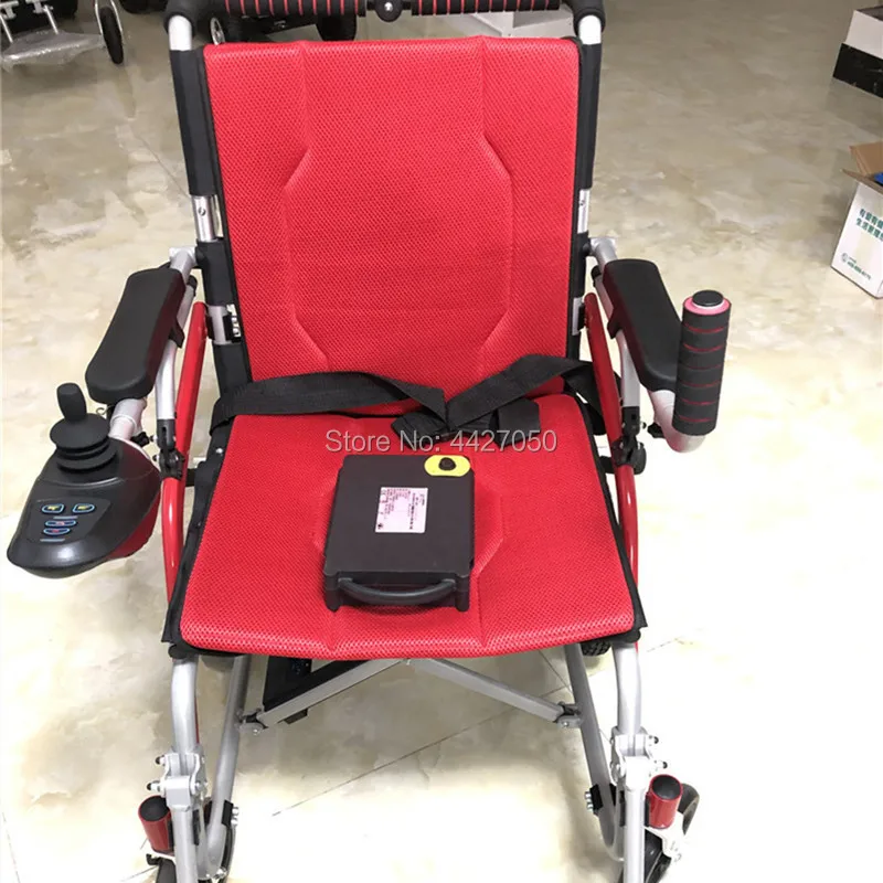 2019 new gift lightweight alliminium foldable portable comfortable big capacity power automatic electric font b wheelchair