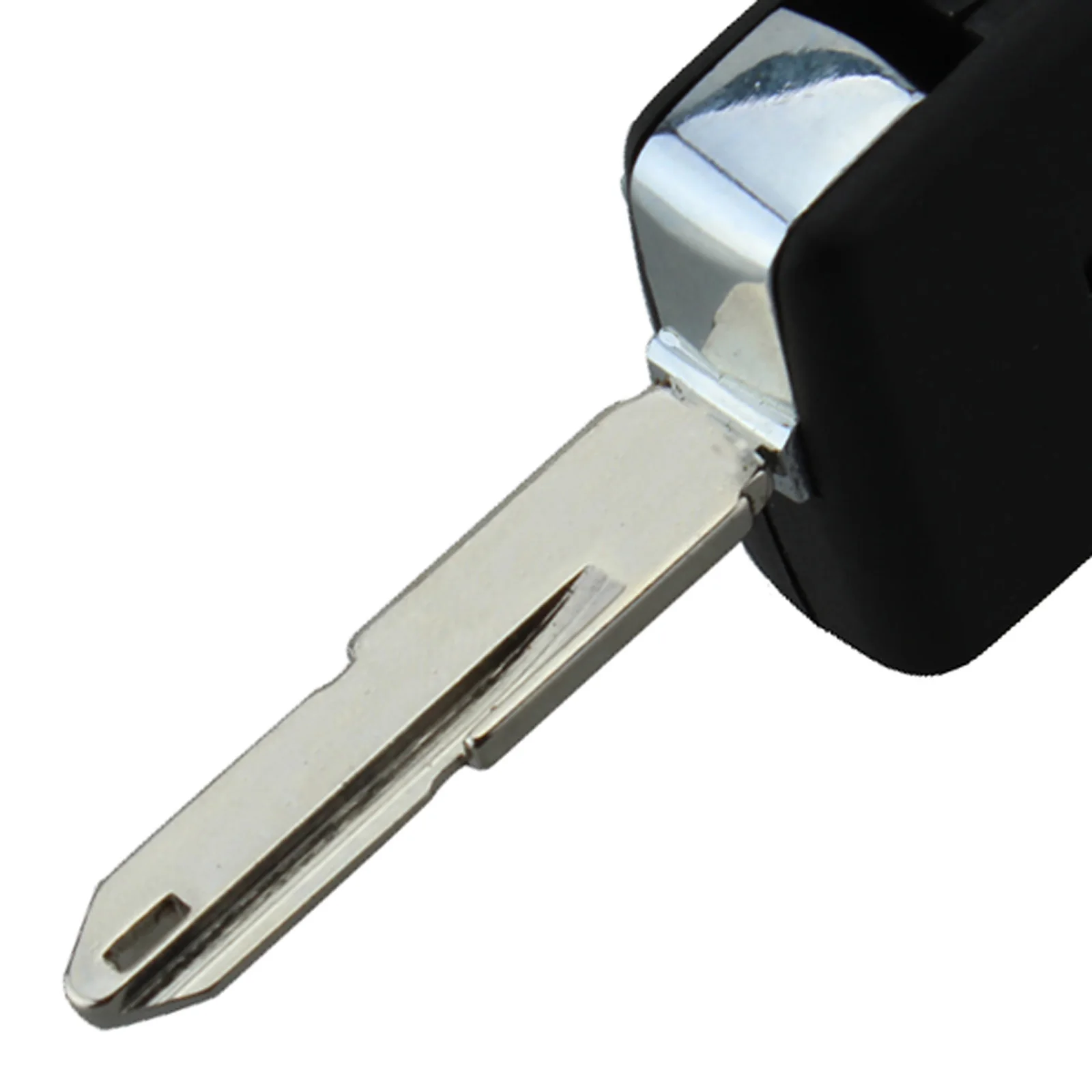 BHKEY 2 кнопки модифицированный откидной Складной автомобильный чехол для ключей пустой корпус для peugeot 106 206 306 307 406 NE73 лезвие автомобильный брелок